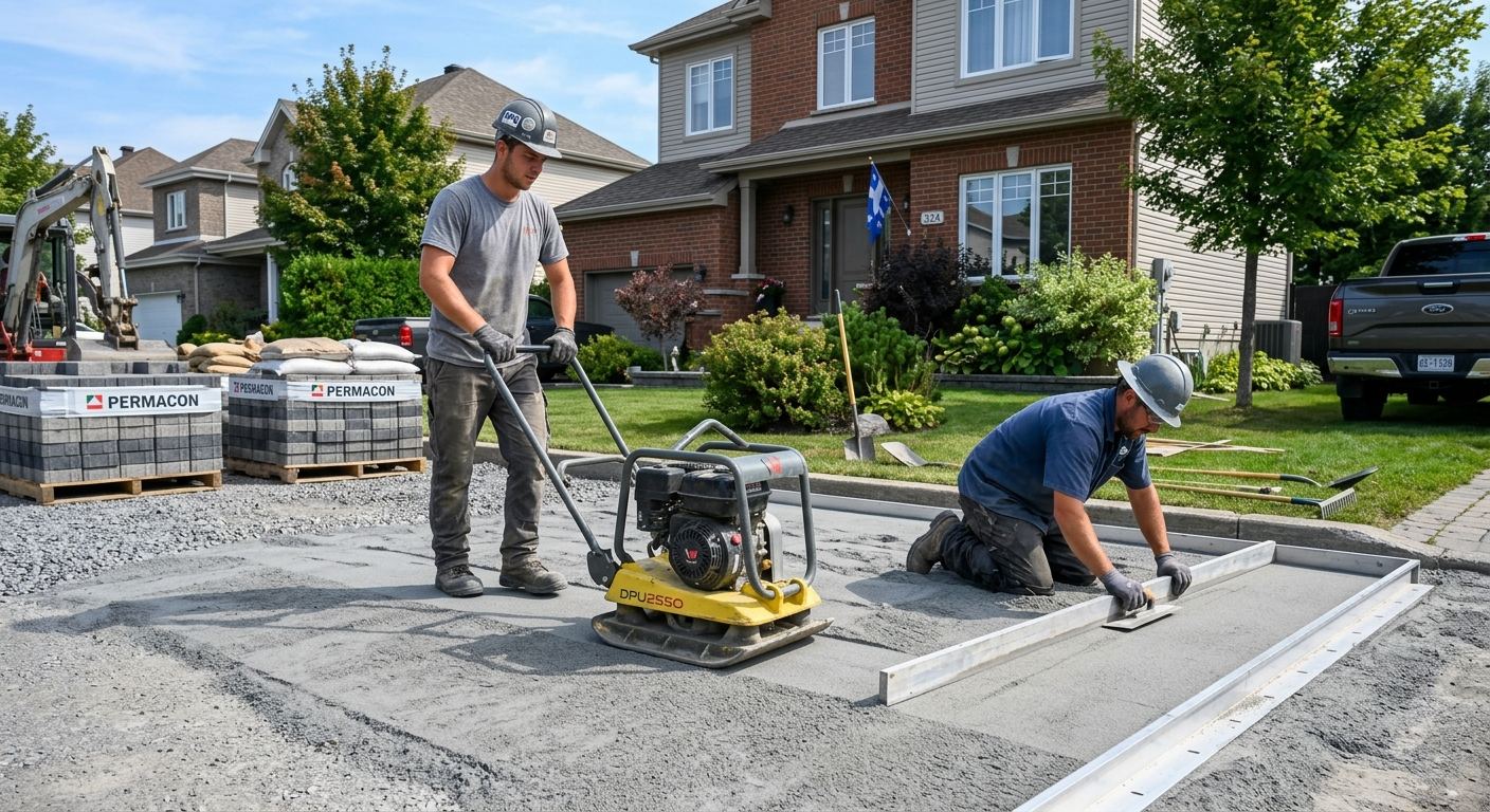 Entrepreneur pavé uni à Bromont